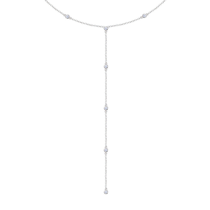 Tessa -Y- Necklace Silver