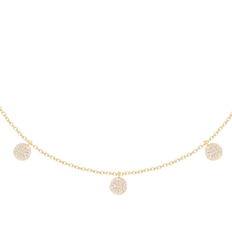 Celine Charm Necklace Gold