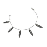 Thea Bracelet Black CZ Silver (Feathers for Freedom)