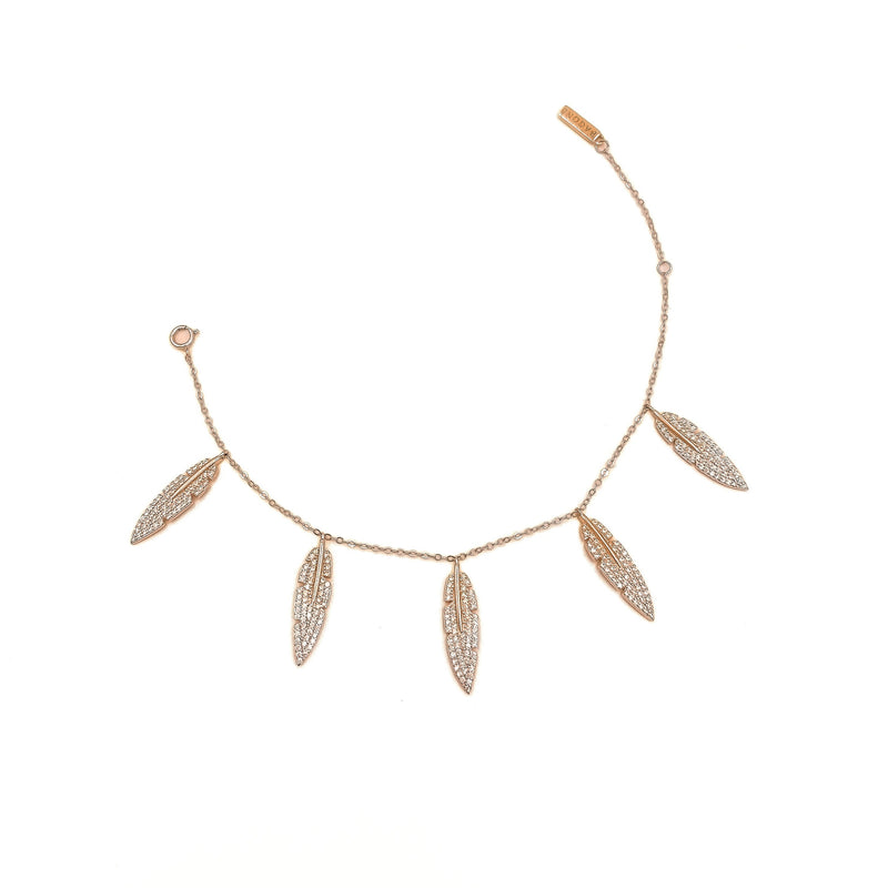 Thea Bracelet White CZ Rose Gold (Feathers for Freedom Campaign)