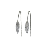 Thea Earrings White CZ Silver (Feathers for Freedom Campaign)