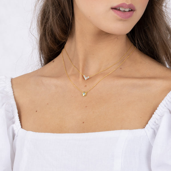 Azura Necklace Small Gold