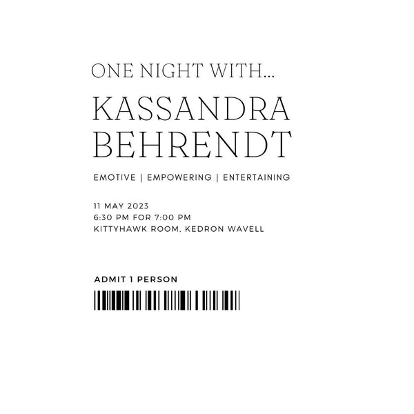 One Night with Kassandra - Single Ticket